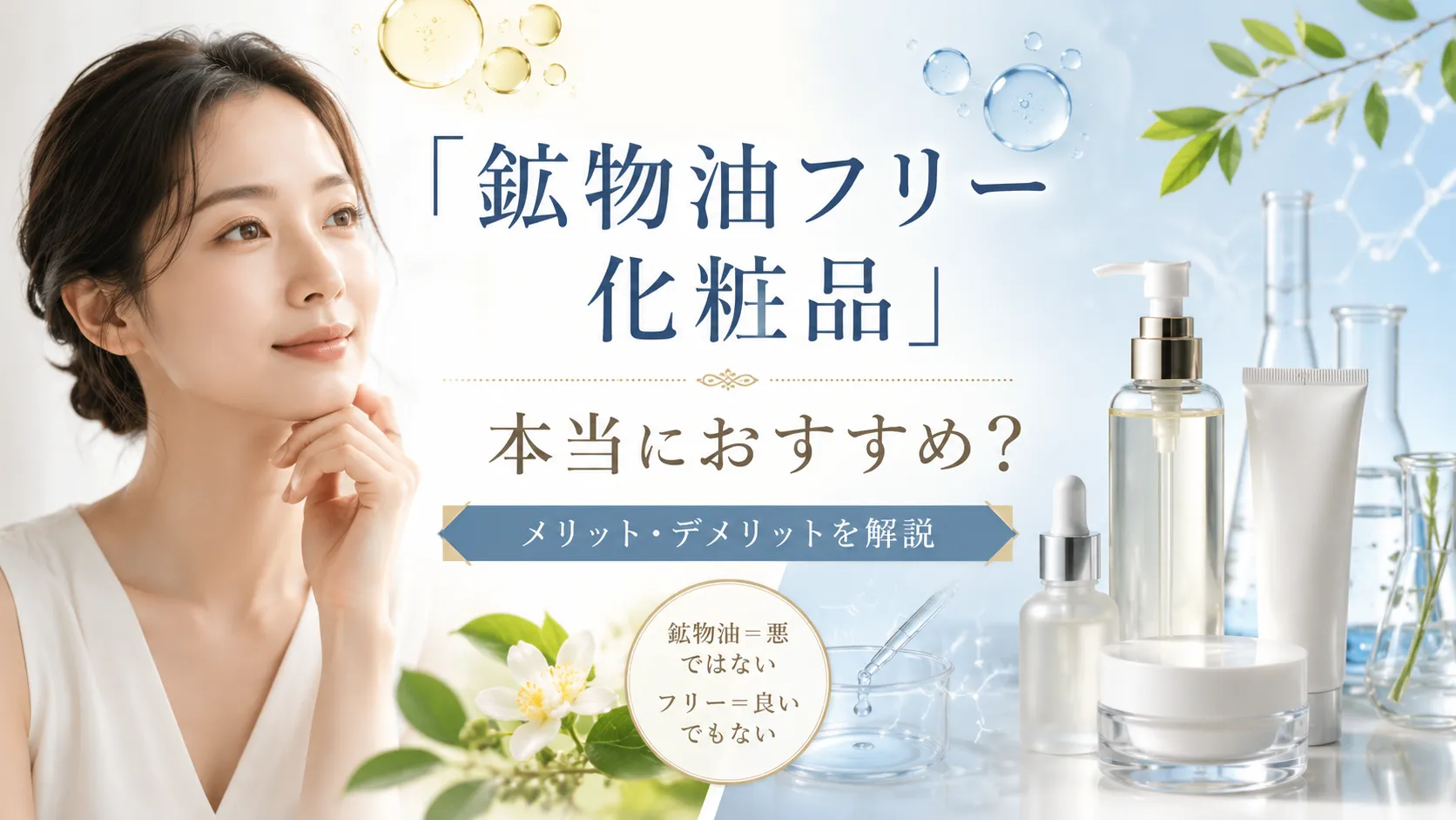 鉱物油フリー化粧品